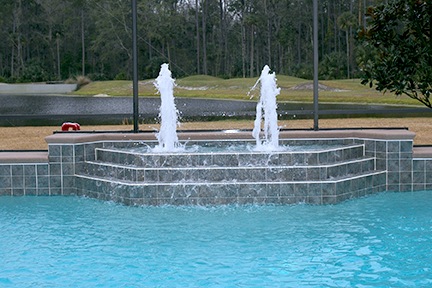 swimming pool fountain construction Birmingham, AL